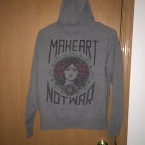 Obey art not war hoodie